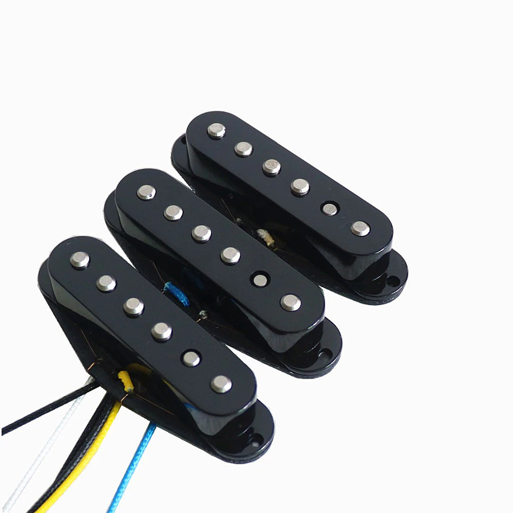 High Output 60's Style Alnico V Single Coil Pickups Black