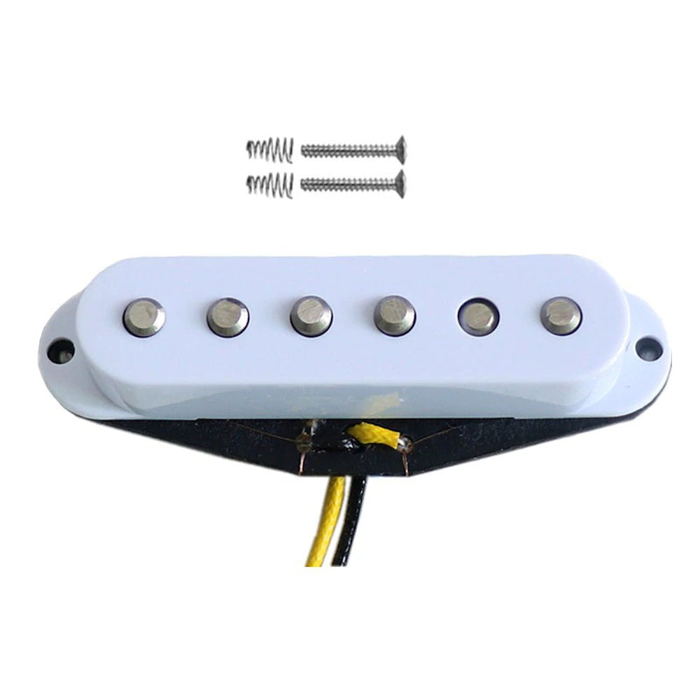 High Output 60's Style Alnico V Single Coil Pickups White