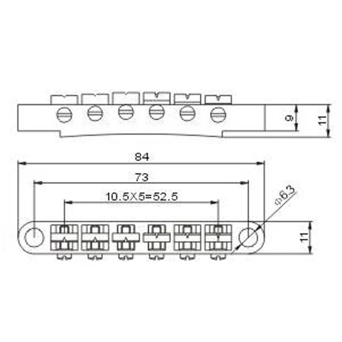 Vintage Single Spring Tune-O-Matic Bridge Spec