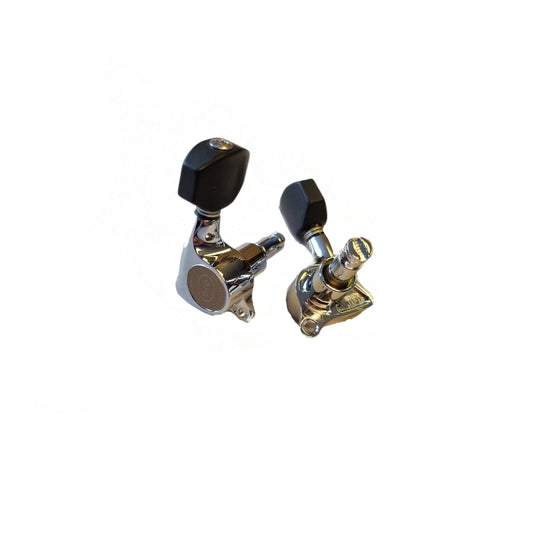 Gotoh Cosmo Black and Chrome Machine Heads