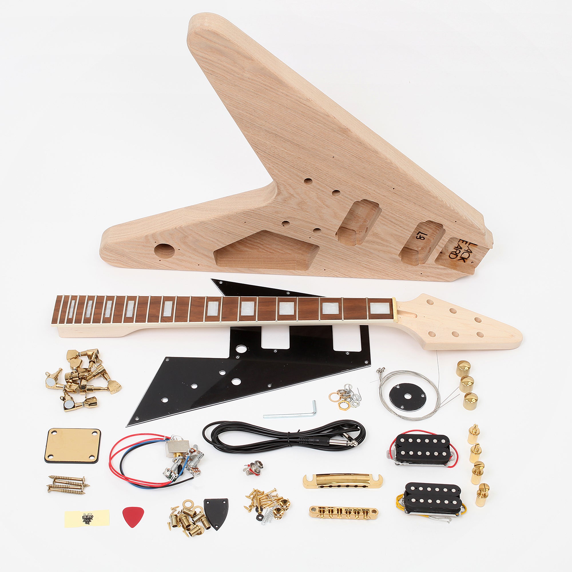 Flying v guitar kit deals set neck