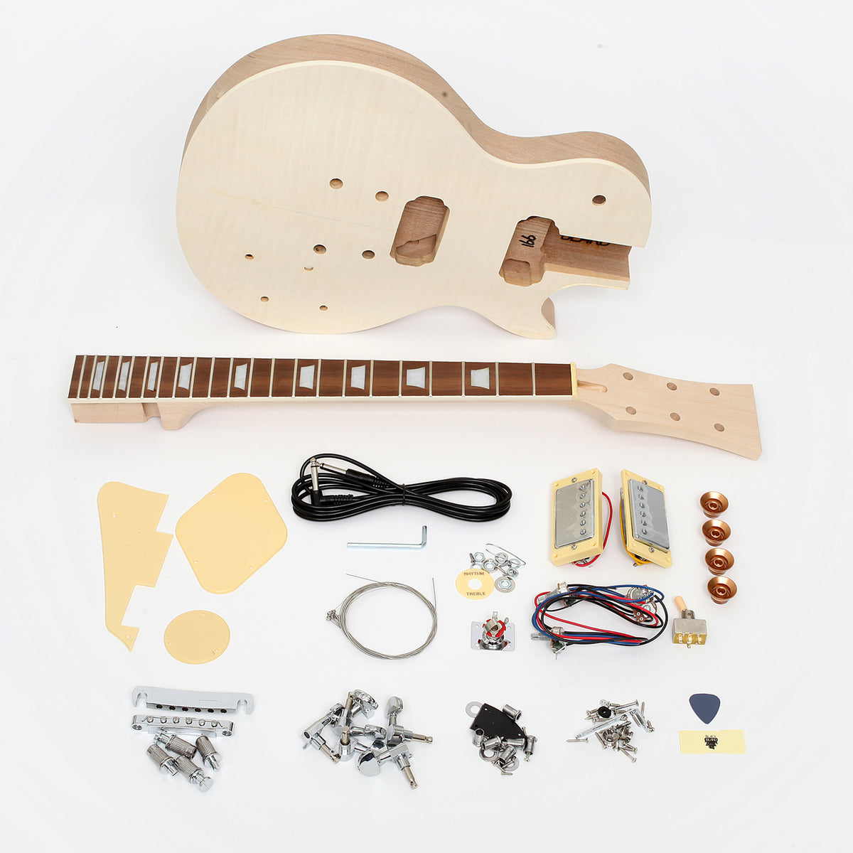 DIY Set-In Neck Les Paul 2 DIY Electric Guitar Kit – BlackBeard
