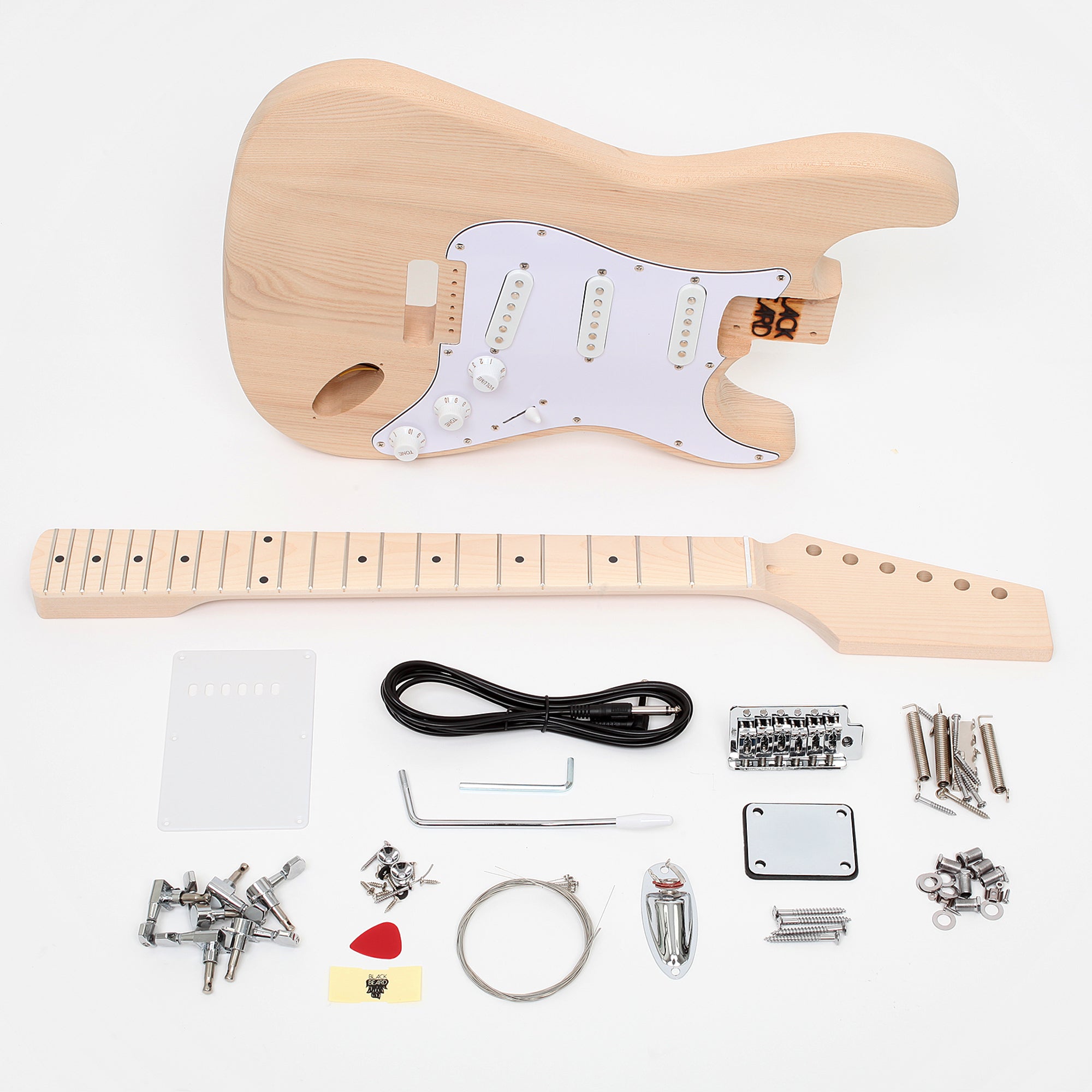 DIY Stratocaster Electric Guitar Kit - Blackbeard's Den – BlackBeard ...