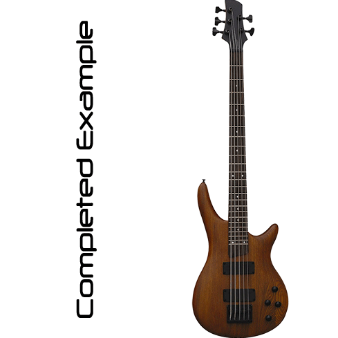 5 String DIY Bass Guitar Kit  Blackbeard's Den – BlackBeard DIY Guitars