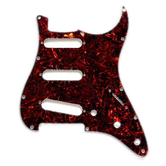 Stratocaster Pickguard Red Tortoise S-S-S