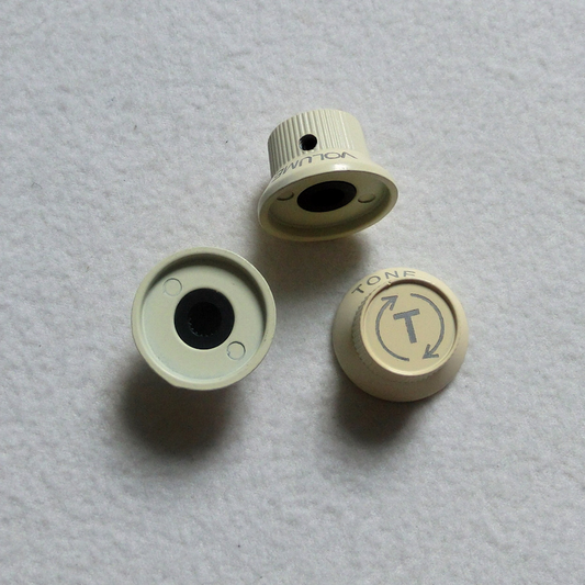 Metal Strat Control Knobs