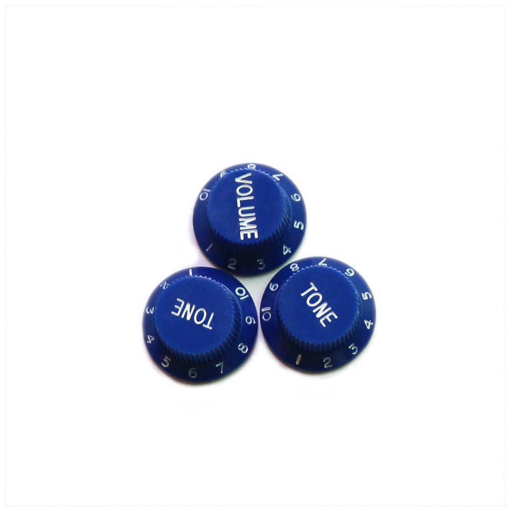 Strat Control Knobs Dark Blue