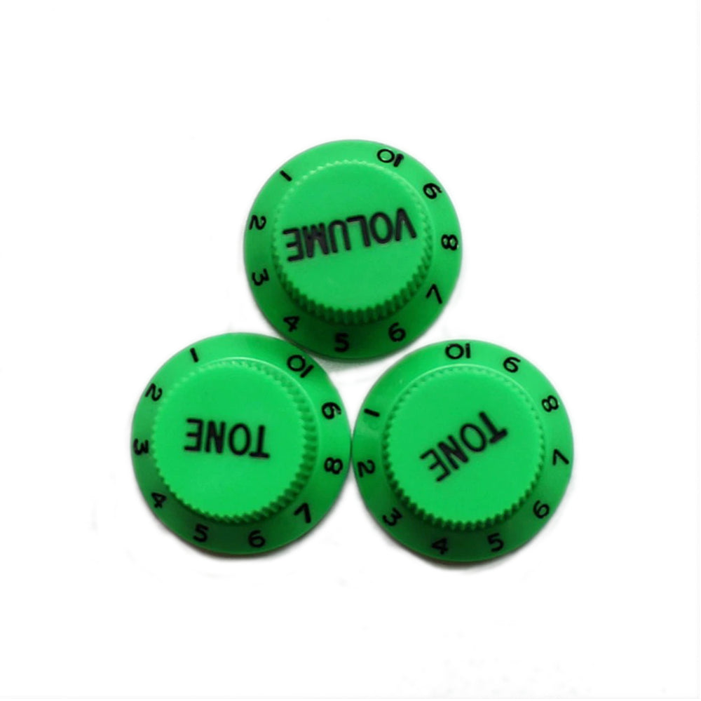 Strat Control Knobs Green