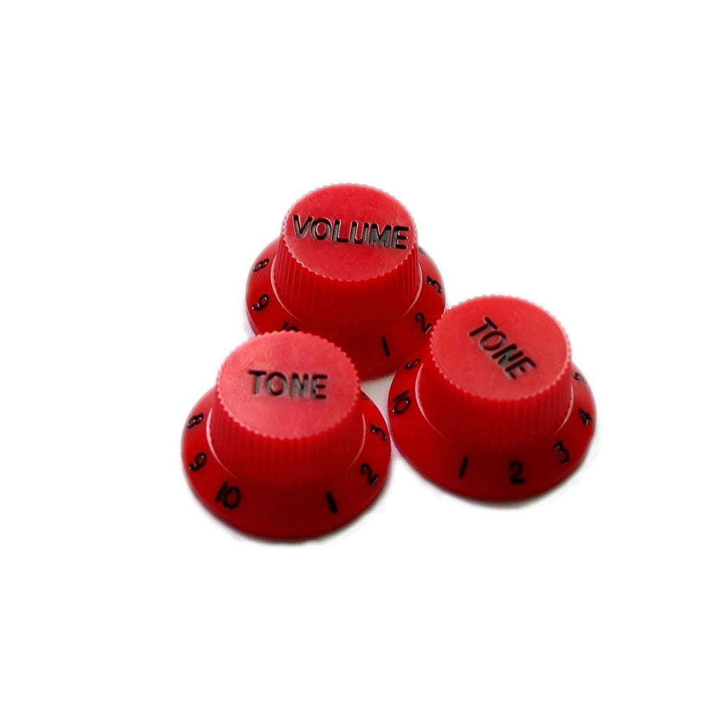 Strat Control Knobs Red