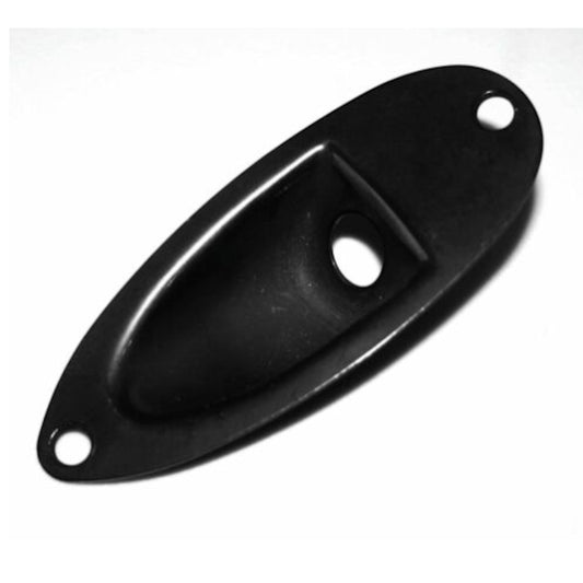 Strat Jack Plate Black