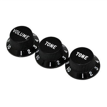 Strat Control Knobs Black