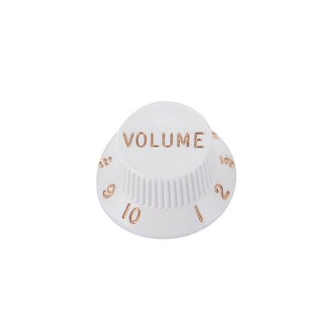 Strat Control Knobs White Volume