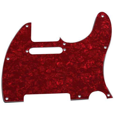Telecaster Pickguard Red Perloid