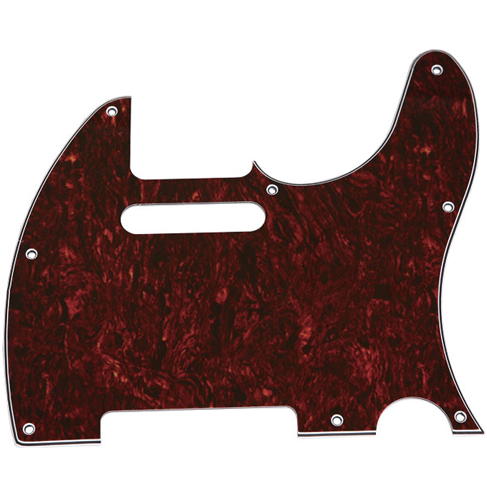 Telecaster Pickguard Red Tortoise